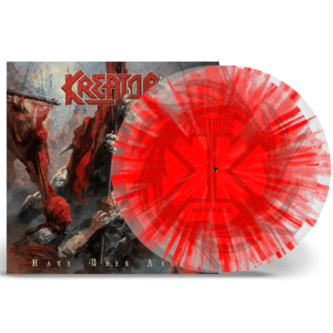 Hate Über Alles by Kreator - Exclusive Limited Clear Red Splatter Vinyl 2LP - shop now at Kreator store