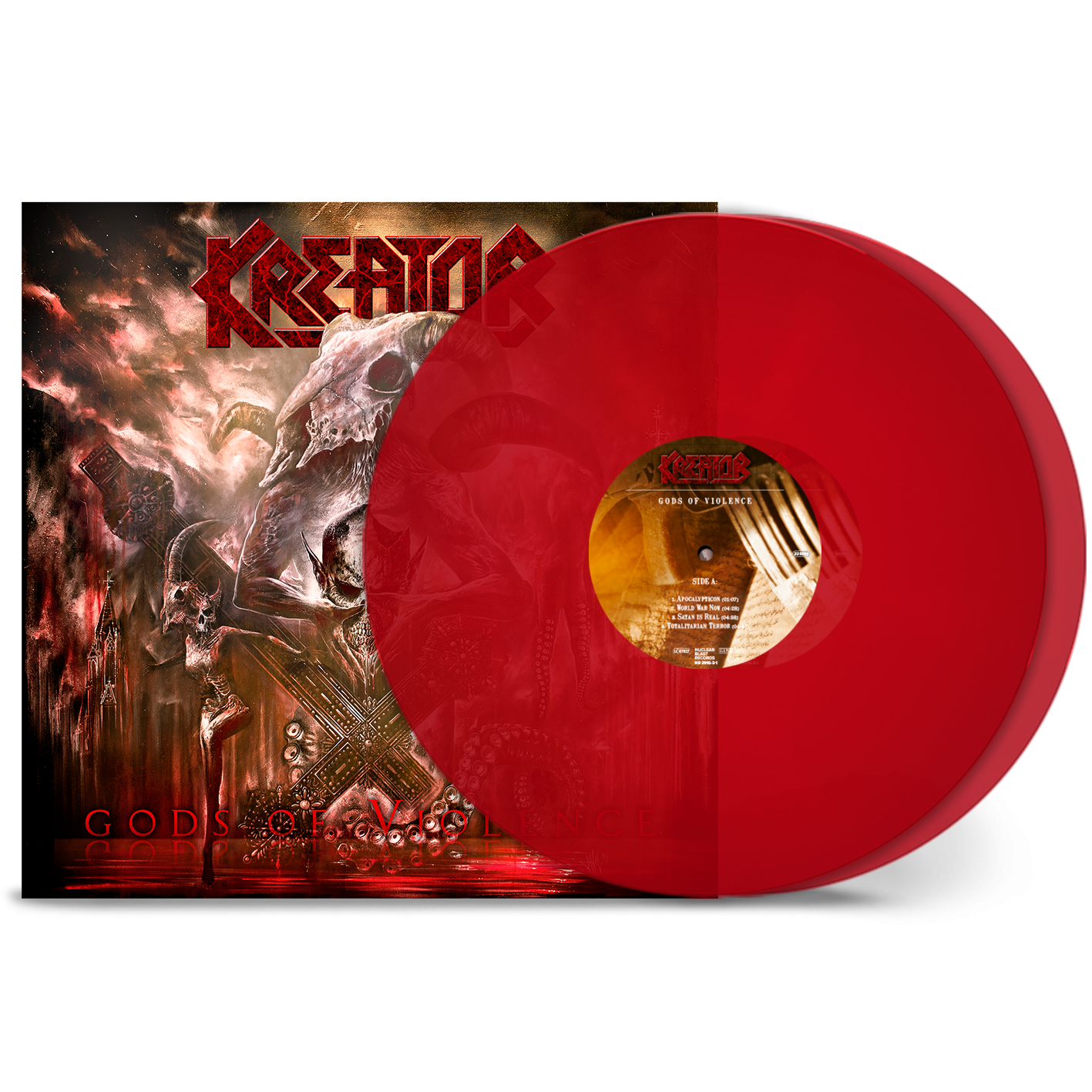 Kreator Gods Of Violence Transparent red 2LP in gatefold 415606